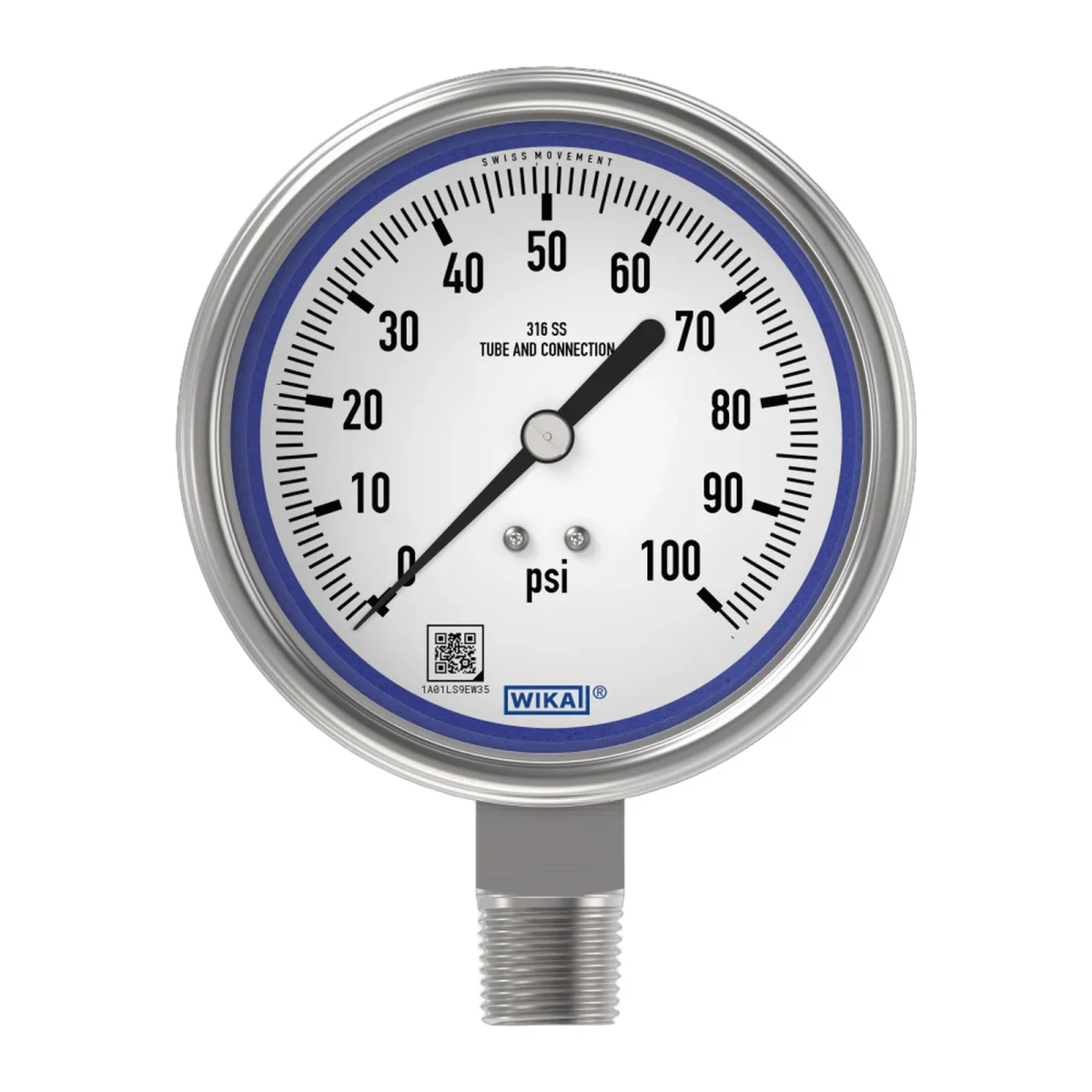 WIKA Bourdon Tube Pressure Gauges · 232.54 and 233.54